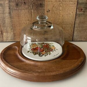 Goodwood Cheese Board with Tile and Glass Dome